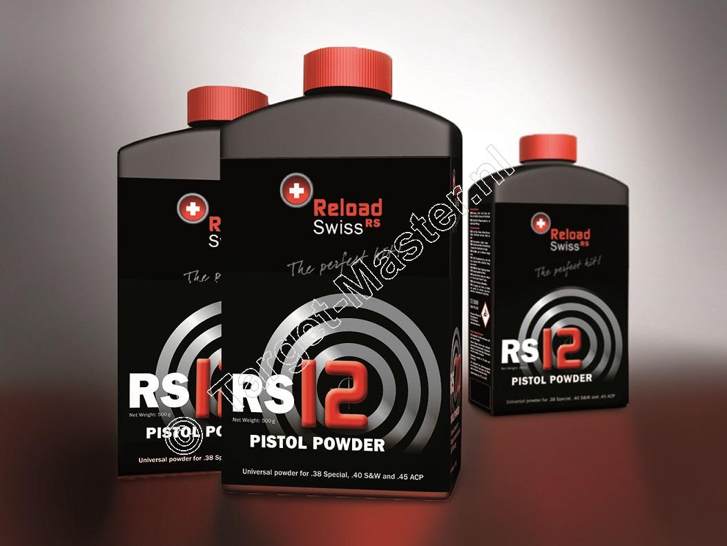 Reload Swiss RS12 Herlaadkruit inhoud 500 gram